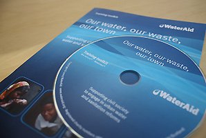 Brochure and CD-ROM training materials for WaterAid UK
